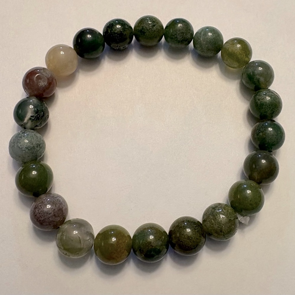 Elegant Indian Agate Beaded Bracelet